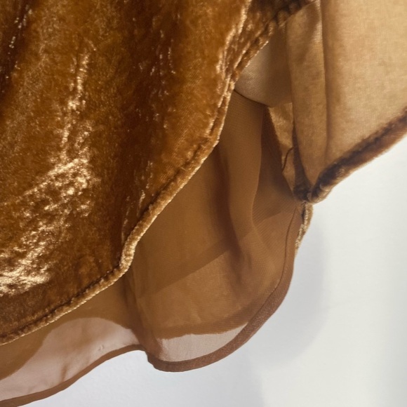 LOFT Brown Velvet Sleeveless Blouse - Picture 4 of 10